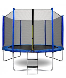 Aga SPORT TOP Trampolína 305 cm Blue + ochranná sieť + schodíky